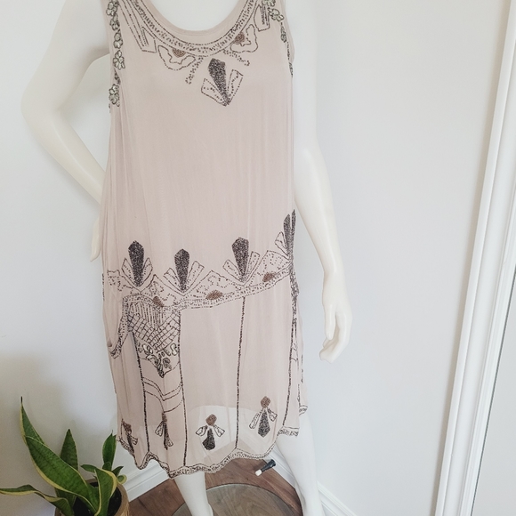 Zara  embellished beaded flapper dress - Picture 1 of 7